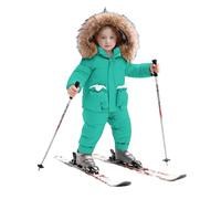 Genérico Mono De Nieve NiñA,Traje De Nieve De Invierno para NiñOs De Dos Piezas con Aislamiento TéRmico Ideal para Actividades Al Aire Libre En Climas FríOs