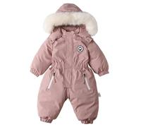 Genérico Mono De Nieve para NiñOs,Bebé NiñOs NiñAs Invierno Espesar con Capucha Chaqueta Traje De Nieve NiñO A De Caliente Mono Outwear Ropa De Nieve