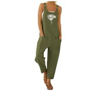 Genérico Mono Elegante Mujer - Mono Holgado con Tirantes Ajustables y Botones Decorativos para Mujer Jumpsuit Informal de Ideal para Uso Diario confeccionado en Tejido Ligero y Que Brinda frescura