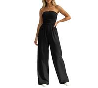 Genérico mono grande sin tirantes en pantalones anchos casuales y cómodos para un uso largo diario, Le Noir, M