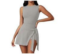 Genérico Mono Mujer Elegante Boda Deportivo Invierno Reductor Ajustados Deportiva Vestido Sin Cordones para Traje Informal con Tirantes Diseño Espalda Atractivo Fitness Yoga Tenis