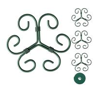 Genérico Monstera Plant Support - 4 Pieces Green Adjustable Portable Holder Plant Stem Support for Garden, House Home Inside Patio Balcony, Planting Decor, Indoor Outdoor Plants Care Tool