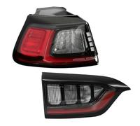 Genérico Montaje de luces traseras Luz Trasera LED Para Jeep Para Cherokee 2019 2020 2021 Lámpara De Freno De Señal De Coche Luz De Advertencia Parachoques Piloto Trasero(Left-2PC)