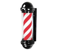 Genérico Montaje en Pared Luz giratoria de peluquería LED Barber Sign Rotary Illuminating Pole, Barber Pole con lámpara LED Peinado Poste Giratorio luz para Peluquería Peluquería (A)