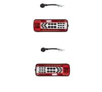Genérico Montaje Luces Traseras Para VOLVO Para Fm9 Para Fm12 | Para Fh12 Para Fh13 Para Camión Fmx500 82483073 82483074 2 X Luces traseras LED(LH AND RH WITH PLUG)