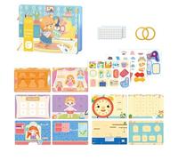 Genérico Montessōri Busy boārd - Activity Sensory Book | Quiet Travel Toys, Montessōri Busy Travel Toys For Road Trip Car Plane, Back To School, Birthday For Boys Girls, Car Airplane Traveling Toy