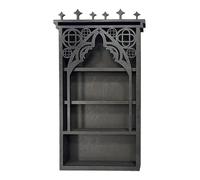 Genérico Moon Shelf, Wooden Wall Crystal Display, Trinket Organizer Cabinet, Gothic Style Storage, for Bedroom, Living Room, Spiritual Decor