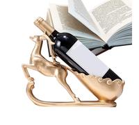 Genérico Moose Wine Bottle Holder - 32x10x22cm Reindeer Pulling A Cart Statue Sculpture Wines Bottle Holder | Furniture-Friendly Resin Wine Display Storage Rack For Home Decoration Crafts
