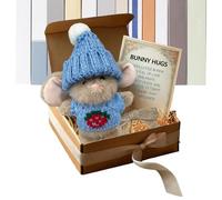 Genérico Morbidi Peluche A Forma Di Coniglietto - Bambola Coniglio Portatile Da Collezione,Morbida Bambola Da Collezione | per Ragazza Ragazzo Bambini Compleanno Natale Interno Scrivania D