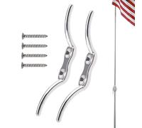 Genérico Mordaza para Cuerda | Accesorios Compactos de Acero Inoxidable para Muelles - para Atracar Embarcaciones y Muelles,para atracar en Kayaks, canoas, muelles y