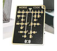 Genérico Morse Code Challenge Card,Portable Encrypted Education Tool | Telegraph Practice Card,for Men Women Adults Family Friends Beginners Hobbyists