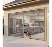 Genérico Mosquitera Magnetica para Puerta De Garaje 2.5x2.8 3.5x2.0m, Cortina Magnética para Puertas De Balcón O Terraza Manos Libres Pantalla De Puerta Malla Resistente Sin Taladrar(Gris,320x200cm)