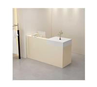 Genérico Mostrador de recepción con Cerradura y cajones, Mesa de Madera para salón de Belleza, clínica, Oficina y Comercio minorista - Mesa de recepción de 120 cm, Lado Derecho