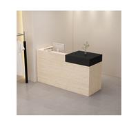 Genérico Mostrador de recepción de Madera con cajones con Cerradura, Moderno mostrador Frontal para vestíbulo, clínica, salón de Belleza, Comercio minorista y Oficina - Diseño del Lado Derecho (100 c