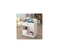 Genérico Mostrador de recepción Moderno con cajones con Cerradura, mostrador de Oficina, cajero, estación de Trabajo, mostrador de Ventas para Uso Comercial o doméstico (Blanco, 80 * 110 * 40 cm).