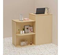 Genérico Mostrador de recepción Moderno con cajones con Cerradura y Armario de Almacenamiento, mostrador de recepción con Cerradura, separadores de Almacenamiento y estantes Abiertos - Ideal para Sal