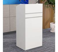 Genérico Mostrador de recepción Moderno con cajones con Cerradura y Armario de Almacenamiento, Mostrador de recepción Moderno con cajones con Cerradura - Mostrador Elegante para Bares pequeños, Salon