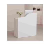 Genérico Mostrador de recepción Moderno con Cerradura y cajón - para cajeros, Salones de Belleza, Salones de uñas y barberías (Blanco, 60 cm/23,6 Pulgadas)