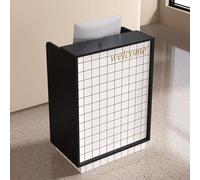 Genérico Mostrador Recepcion Compacto con Cajon & Cerradura, Mostradores for Tiendas con Espacio de Almacenamiento Abierto, for Salones de Belleza, Boutiques