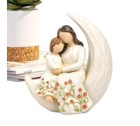 Genérico Mother and Daughter Figurine - 5.51 Inch Mother Daughters Statue from Daughter To Mom | Resin Sculpture For Mothers Day Christmas Birthday Table Shelf Decor. Resin.