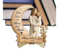 Genérico Mother Daughter Figurine | Mother Daughter Tabletop Decor | Ḿother Ďaughter Figurine Mum | M̀Other Đaughter F́igurine Gift For Home Living Room Bookshelf Fireplace Mantel Apartment Family