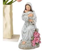 Genérico Mother Holding Su Figura - Family Statue Ornament | Home Decor Sculpture with LED Light for Bookshelf Display Cabinet Mother's Day