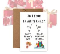 Genérico Mothers Day Greeting Card - Humorous Festive Message, Decorative Print Design, Celebration Paper Cards, Gift Greeting Card for Adding Laughter And Warm Appreciation Mothers Day Celebrations