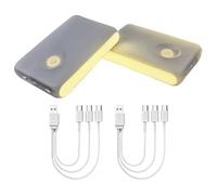 Generico Motion Lights For Stairs - 2 Pieces Rechargeable Lamp,Wireless Hallway Light | For Indoor Home Bathroom Counter Front Door Hallway Exist Kitchen