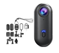 Genérico Motiontrail Camera - Nexo25 Camera, Smallest High-Res CAM in The World, with 4k/1080p, Waterproof Case, Magnetic Clip, 360° Rotation, for Sports, Cycling, Diving (Black,4k no Card)