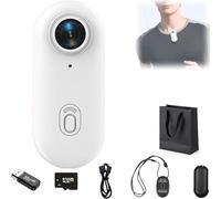 Genérico Motiontrail Camera - Nexo25 Camera, Thumb Cameras, 120° Wide Angle, 1080p Waterproof Wearable Action CAM, Magnetic Clip, 360° Rotation, for Diving Travel Adventure (White+1080p,64g)