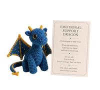 Genérico Motivational Dragon Doll Crochet Pocket Buddy Positive Gift Toy