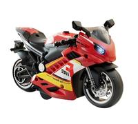 Generico Motocicleta con sonido y luz,Motocicleta de juguete | Kit modelo de juego de juguetes con luz sonora - Juguete de moto con coloridos y efectos sonoros agradables para niños