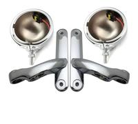 Genérico Motocicleta Delanteros Foco LED De Señal Giro para Motocicleta, Soporte Luz Antiniebla para Road para King, para FLHR para Electra para Street para Glide para FLHX