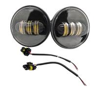 Genérico Motocicleta Delanteros Foco LED De Señal Giro para Motocicleta, Soporte Luz Antiniebla para Road para King, para FLHR para Electra para Street para Glide para FLHX