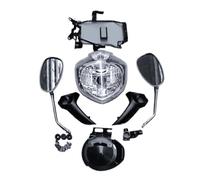 Genérico Motocicleta Delanteros para FZ6S para FZ6N 2004 2005 2006 Conjunto De Faros Delanteros Motocicleta Espejo Señal Giro