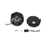 Genérico Motocicleta Delanteros para M8 para Softail para Low para Rider ST para FXRST 117 El para Diablo Conjunto De Faros LED Luces Delanteras Haz Alto-bajo con DRL