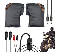 Genérico Motorcycle 12V Heated Handlebar Cover | Motorcycle Heated Handlebar Mittens, Riding Accessories For Daily Cycling, Commuting, and Winter Motorcycling