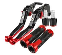 Genérico Motorcycle Adjustable Brake Clutch Levers Handlebar grips ends For HONDA For SH125 For SH125i 2008-2023 ,Resistente al uso