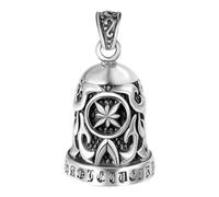 Genérico Motorcycle Bell, Creative Motorcycle, Compact Charm Stylish Souvenir Safety Symbol Personalized Keepsake, Bell Accessories for Retro, Riding, Luck Key 2.13x1.26 Inches