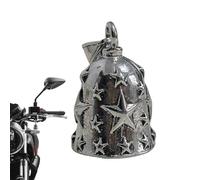 Genérico Motorcycle Bell - Embossed Star Sturdy Ornament, Motorcycle Riding Bell Keychain Pendant | For Urban-Commuting Weekend Touring Long-Distance Cruising Boys Women Men Girls Teens Youth