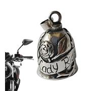 Generico Motorcycle Bell - Metal Charm with Rose Design, Angel Bells for Motorcycles, Motorcycle Pendant Bell for Girls, Cycling, Adults, Riders, Women, Christmas, MenS, Boys, Bikes, Cycles