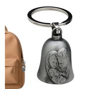 Genérico Motorcycle Biker Bell, Ride Charm, Metal Keychain Bell, Good Luck Polished Hanging Accessory, for Men Riders Driving Commuting Traveling Touring Racing Adventure Road Trip