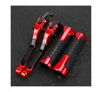Genérico Motorcycle Brake Clutch Levers 7/8" 22MM Handlebar Grips Handle Bar Grip Ends For SUZUKI For GSF650 For GSF650S For GSF650N For BANDIT 2007-2015,Resistente al uso