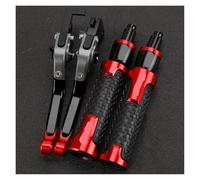 Genérico Motorcycle Brake Clutch Levers Handle Bar End Grips Caps For Suzuki For DL250 For VSTROM 2017-2022 2023 2024 For DL 250 For V-STROM 2025,Resistente al uso