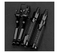 Genérico Motorcycle Brake Clutch Levers Handle Bar End Grips Caps For Suzuki For DL250 For VSTROM 2017-2022 2023 2024 For DL 250 For V-STROM 2025,Resistente al uso