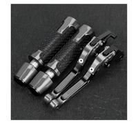 Genérico Motorcycle Brake Clutch Levers Handlebar Grips Handle Bar Grip Ends Accessories For APRILIA For SHIVER 750 2007-2016,Resistente al uso