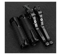 Genérico Motorcycle Brake Clutch Levers Handlebar Grips Handle Bar Grip Ends Accessories For APRILIA For SHIVER 750 2007-2016,Resistente al uso