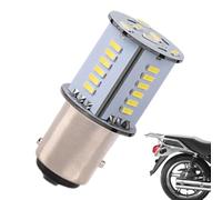 Genérico Motorcycle Brake Light Bulb, 12V LED Strobe Warning Tail Light With Flashing Stop Lamp, BAY15D 1157 Filament Base Replacement Bulb For Car Truck Motorbike Trailer