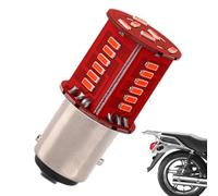 Genérico Motorcycle Brake Light Bulb, 12V LED Strobe Warning Tail Light With Flashing Stop Lamp, BAY15D 1157 Filament Base Replacement Bulb For Car Truck Motorbike Trailer