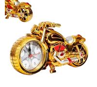 Generico Motorcycle Desktop Timepiece - Vintage Battery Powered Alarm Design for Bedroom Bedside Bookshelf Living Room Dorm Apartment Workplace Home